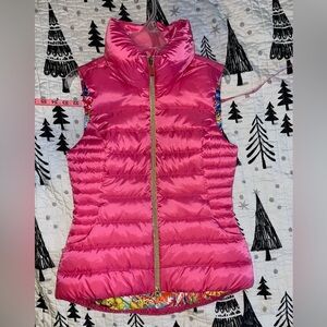 🦋 NWT Lilly Pulitzer Allie packable vest Capri pink style 86847 size small